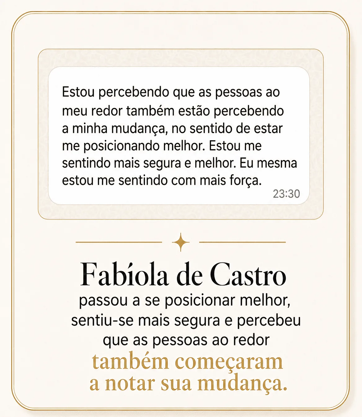 Depoimento de Fabíola de Castro